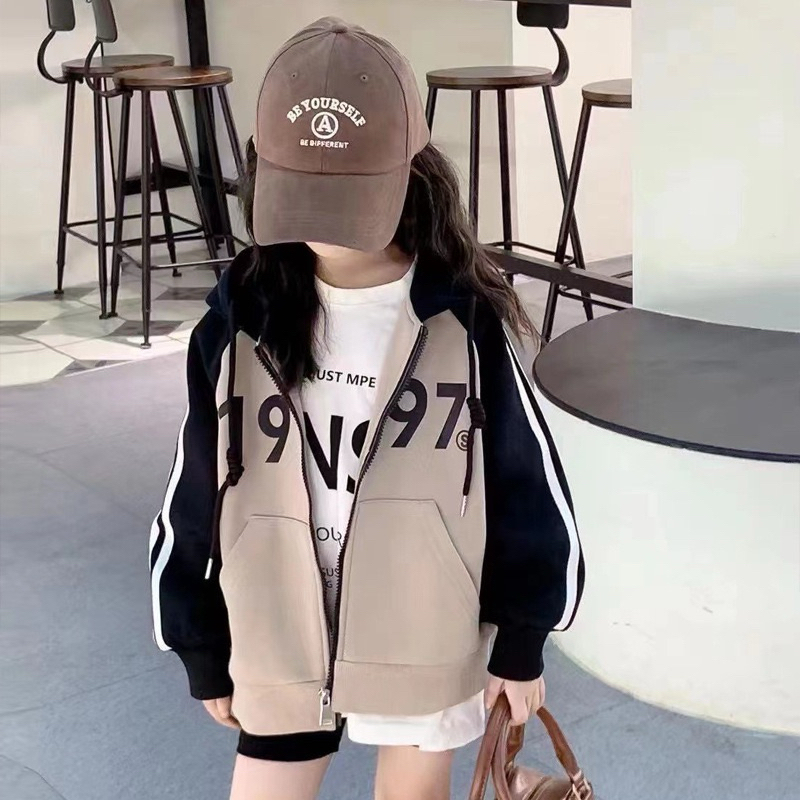 (209) 🇹🇭เสื้อกันหนาวเด็ก ขนาด100-170 เสื้อแขนยาว เด็ก 4-15ปี มีฮู้ดด้วย แบบมีซับหนา สไตล์เกาหลี