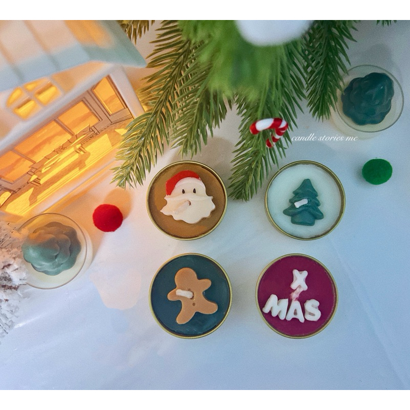 พร้อมส่ง เทียนหอมคริสต์มาส Christmas เทียนคริสต์มาส ของขวัญ