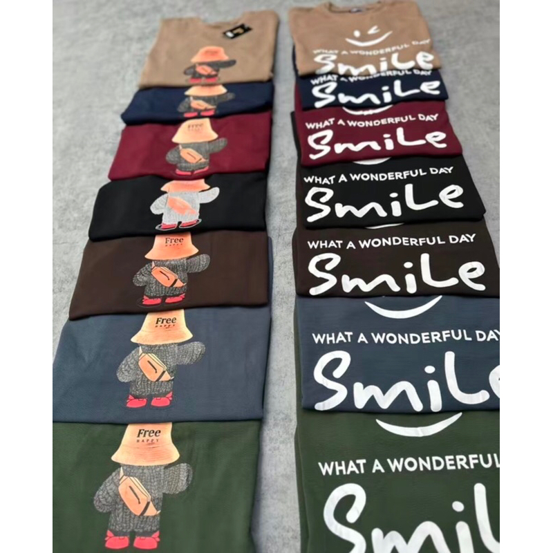 Newชุดเซ็ตผ้าวูลเวฟ ขาจั้ม ฟรีไซส์รหัส 999งานสกีนน่ารัก เสื้อ+กางเกง Clothing Women