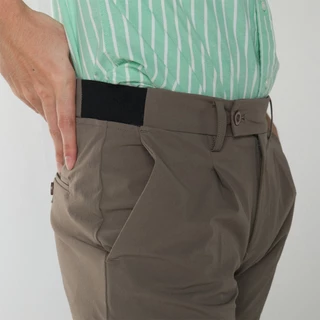era-won กางเกง รุ่น GOLF FABRIC (065 V.9) ทรงกระบอกเล็ก ขาเต่อ เอวยางยืด สี Brown