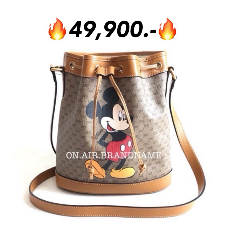 New disney x gucci small bucket bag mickey มิกกี้ เซเลปต้องมีค่ะ