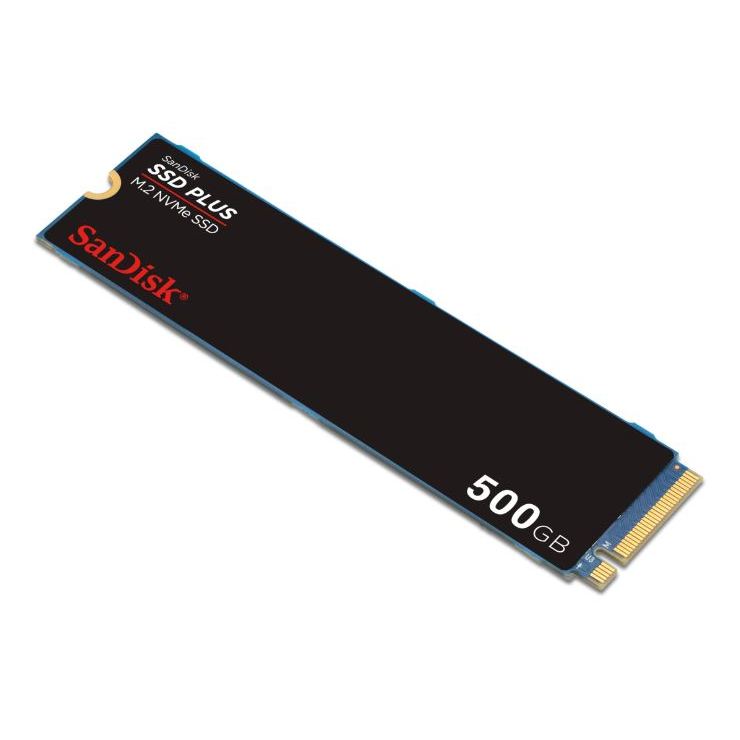 SanDisk Plus NVMe SSD, 500GB, PCIe Gen 3.0, M.2 2280-S3-M, S Model : #SDSSDA3N-500G-G26 #SDSSDA3N-1T