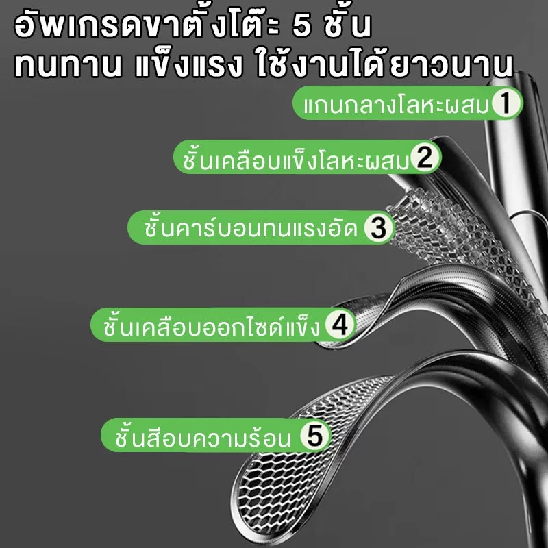 โต๊ะแคมป์ปิ้งแบบพับ โต๊ะแคมป์พับแบบพกพา โต๊ะตั้งแคมป์แบบพับ กลางแจ้ง,ครัวเรือน,  แคมป์คู่ 2ท่าน, อุปกรณ์ปิคนิค，พกพาสะดวก thumbnail 5