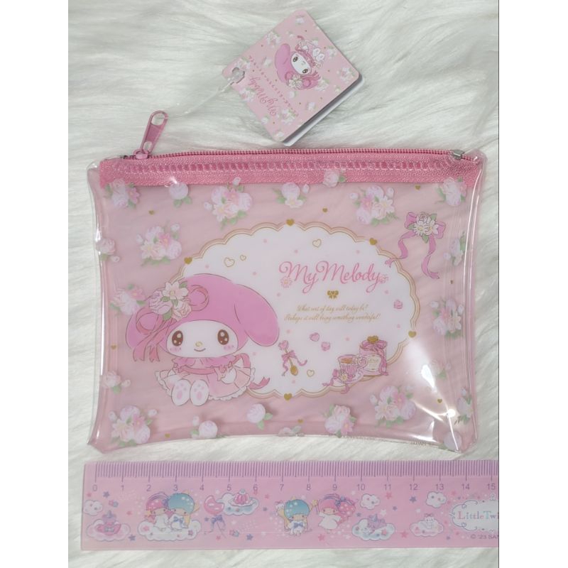 (ไลฟ์ ลด50%) ของแท้จากญี่ปุ่น 🇯🇵 กระเป๋าซิป Sanrio ใส่บัตรได้