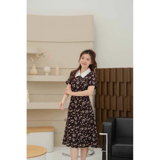 Bella dress ลายดอกหญ้า