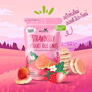 ALLRITE Strawberry Yogurt Rice Cakes 40g รสสตรอเบอร์รี่โยเกิ…