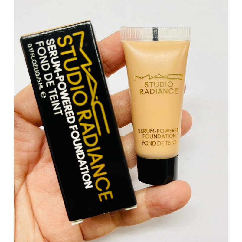 รองพื้นผิวฉ่ำ MAC STUDIO RADIANCE SERUM-POWERED FOUNDATION No.NC12 NC20 ขนาดทดลอง 5ml.