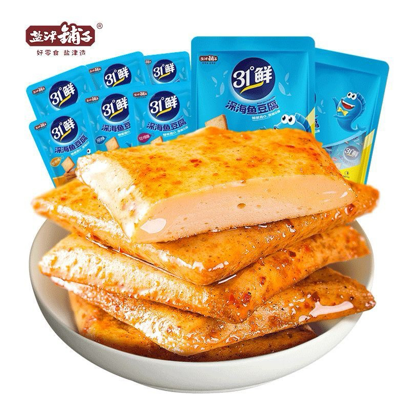 เต้าหู้ปลารสออริจินอล แกะซองพร้อมทาน 1ห่อ ขนาด8กรัม