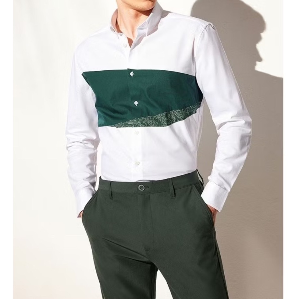 G2000 เสื้อเชิ้ตแขนยาวลำลองผู้ชาย ทรงสมาร์ทฟิต (SMART FIT) รุ่น 3612010200 WHITE