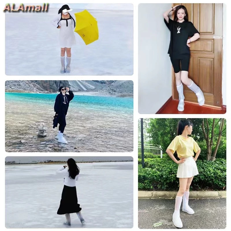 ALA ถุงคลุมรองเท้ากันฝนกันน้ำข้อยาวมีซิป thumbnail 7