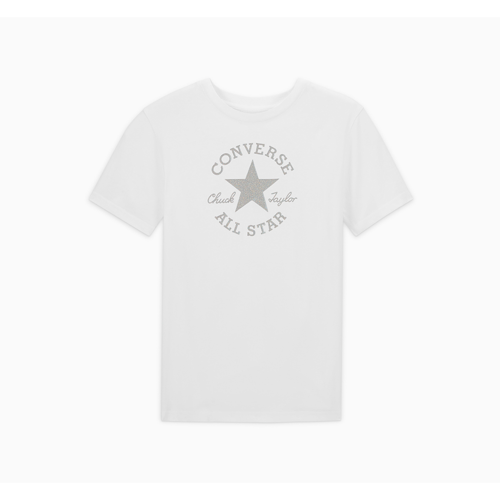 CONVERSE เสื้อ ALL STAR SHINE TEE WHITE ผู้หญิง 1427077BF_H4WTXX ( 10027077-A04 )