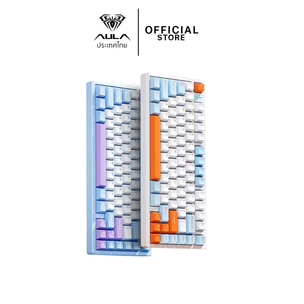 คีย์บอร์ดไร้สาย – AULA M75 – Aluminum Gasket Mechanical Keyboard คีย์ไทย รับประกัน 2 ปี