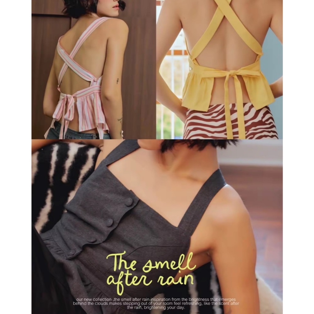 EVIE-Hailey cross-back Top