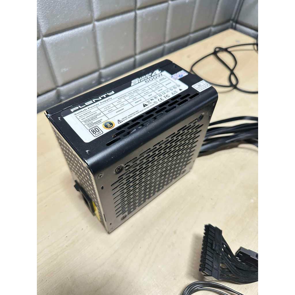 POWER SUPPLY (PSU) Plenty Plenty SUPER BLACK4 600W 80+  อุปกรณ์จ่ายไฟ สำหรับคอมพิวเตอร์ มือสอง