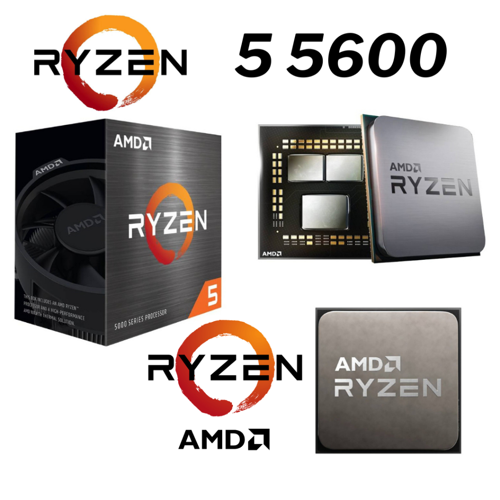 CPU (ซีพียู) AM4 AMD RYZEN 5 5600 3.5 GHz