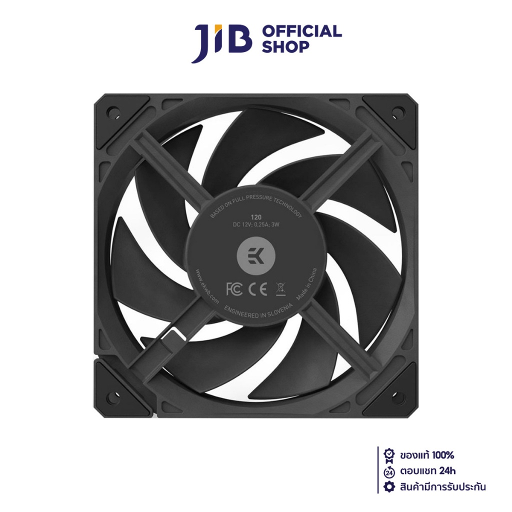 CASE FAN (พัดลมเคส) EKWB EK-LOOP FPT 120 (BLACK)