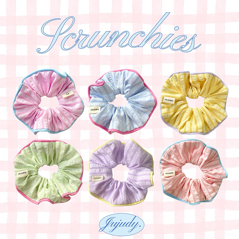 ꔛ Scrunchies - Season ꔛ ยางรัดผมเเต่งขอบสุดคิ้ว Jujudy.shop