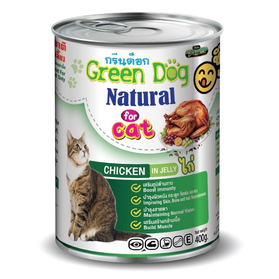 Greendog อาหารแมว เนื้่อไก่ 400G