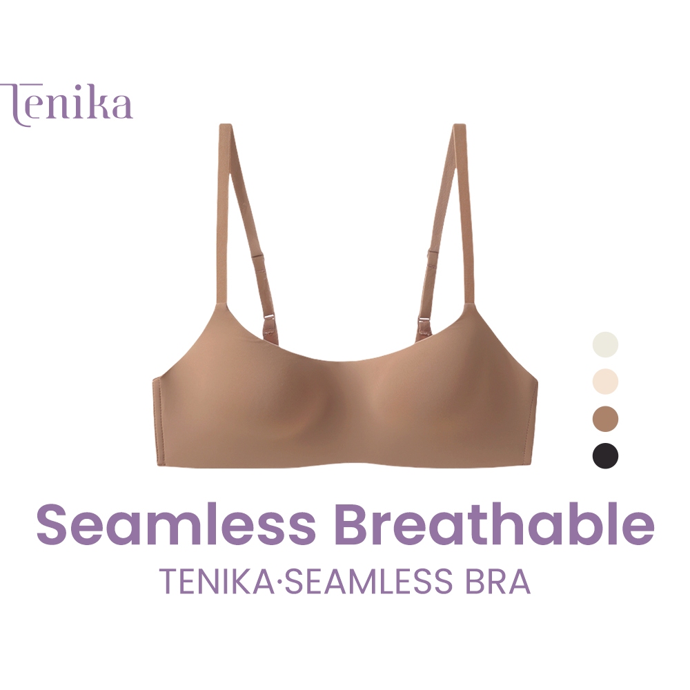 TENIKA ชุดชั้นในผู้หญิง ไร้ขอบ เป็นมิตรต่อผิว ใส่สบาย เสื้อใน ผ้านุ่มสบาย อกชิดสวย Bar-068