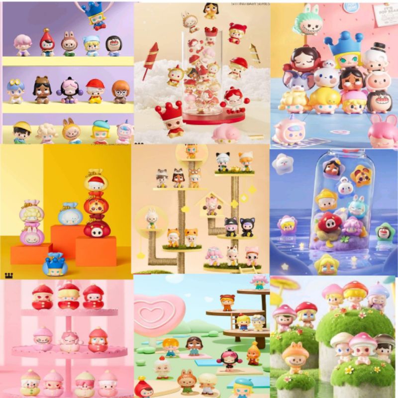 pop bean รวมตัวการ์ตูน โมเดลจิ๋ว(พร้อมส่งสต็อกที่ไทย)