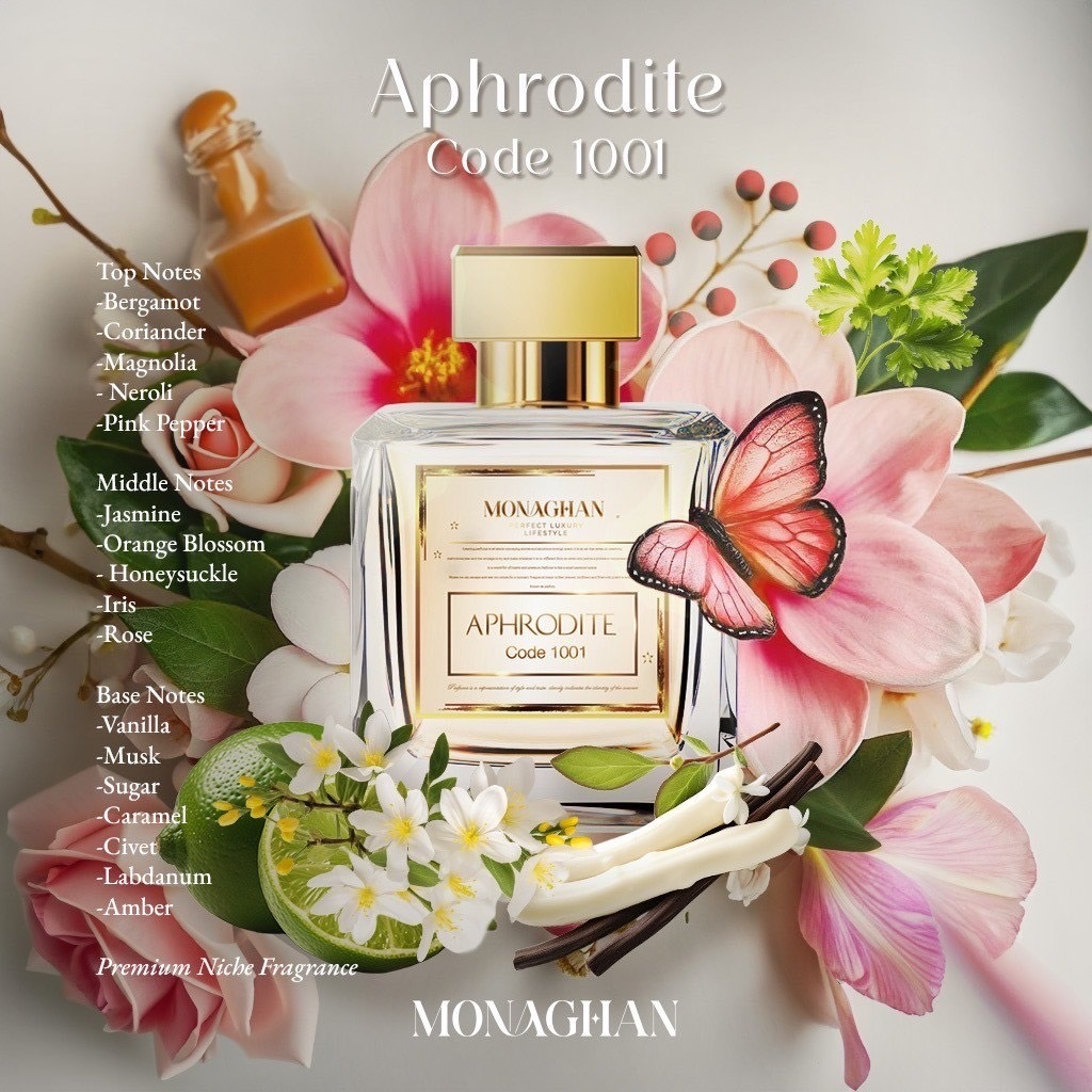 Aphrodite Code 1001 Monaghan Perfume น้ำหอมผู้หญิง กลิ่นยั่ว น้ำหอมแบรนด์ไทยคุณภาพดี กลิ่นหอมไม่เหมื