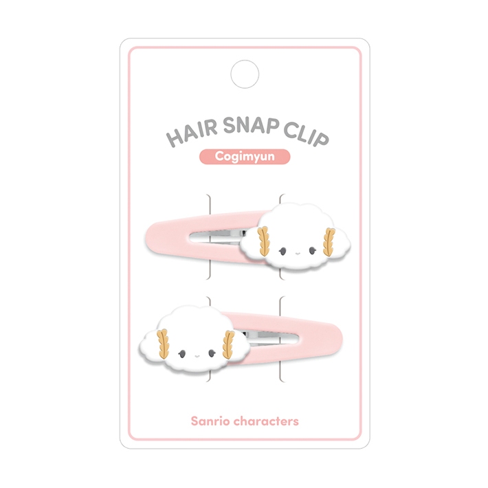 กิ๊บติดผม กิ๊บแป๊ก Japan Sanrio Face-shaped Hair Clip Set - Cogimyun cg 60×30×10mm