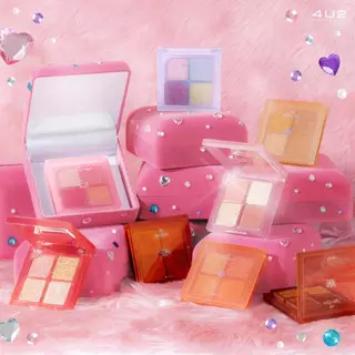 (1แถม1 กด 2 ชิ้นรับโปร) พาเลทตา 4U2 JEWELRY BOX - 4u2 eye shadow พาเลทอายแชโดว์ 4 สี พาเลททาตา4U2 อายชาโดว