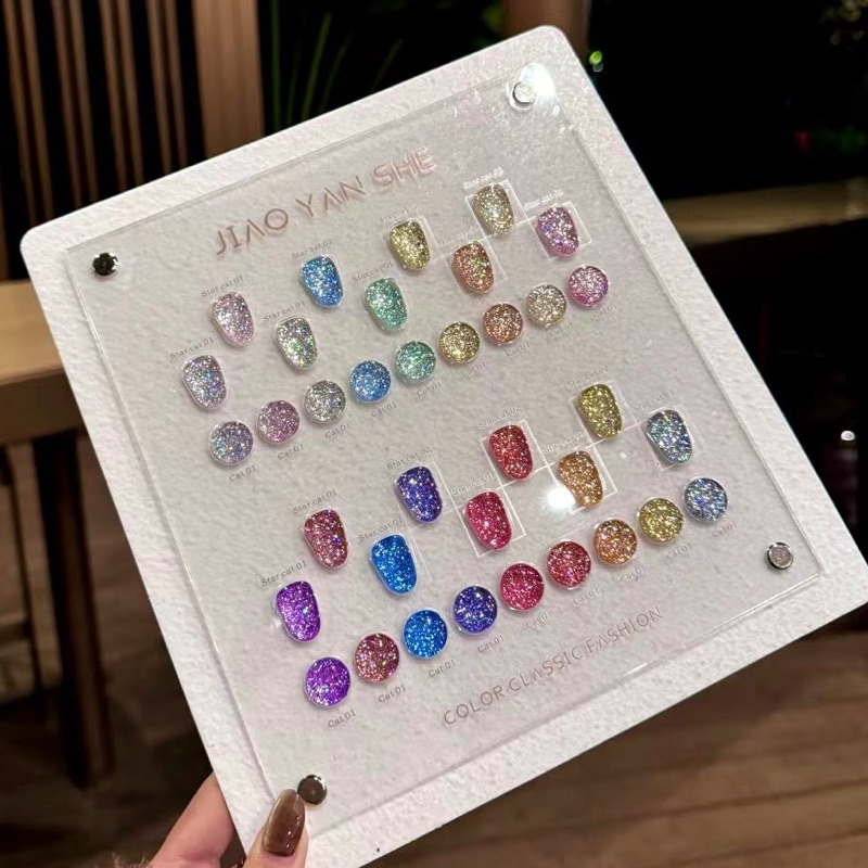 พร้อมส่ง สีกลิสเตอร์ไดมอนด์ รูปที่ 5