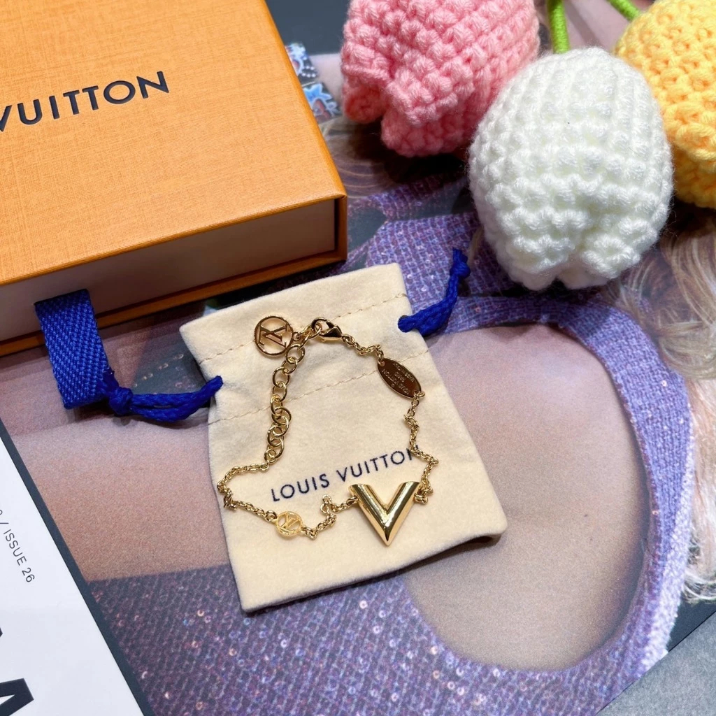 ✨ สร้อยข้อมือ LV Louis Vuitton Iconic Enamel สร้อยข้อมือ M1008A