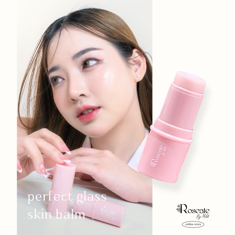 Perfect Glass Skin Balm บาล์มน้ำกลิ้ง Roseate