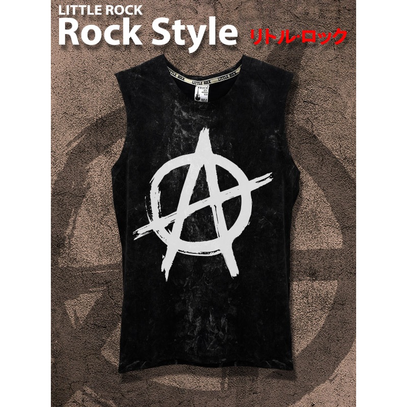 เสื้อยืด แขนกุดคอกลม little rock ลายAnarchy เมื่อความอยุติธรรมกลายเป็นกฎหมาย การกบฏกลายเป็นหน้าที่ ผ้าcotton 100พร้อมส่ง