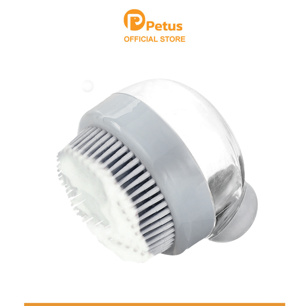 Petus แปรงอาบน้ำสัตว์เลี้ยง แปรงอาบน้ำซิลิโคน ใช้งานง่าย จับถนัดมือ เหมาะกับทุกสภาพผิว นุ่ม เบาสบาย