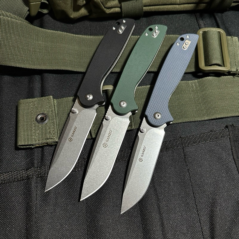 มีด มีดอเนกประสงค์Ganzo G6803 ของแท้100% วัสดุใบมีดเหล็ก 8CR14 วัสดุด้ามจับ G10