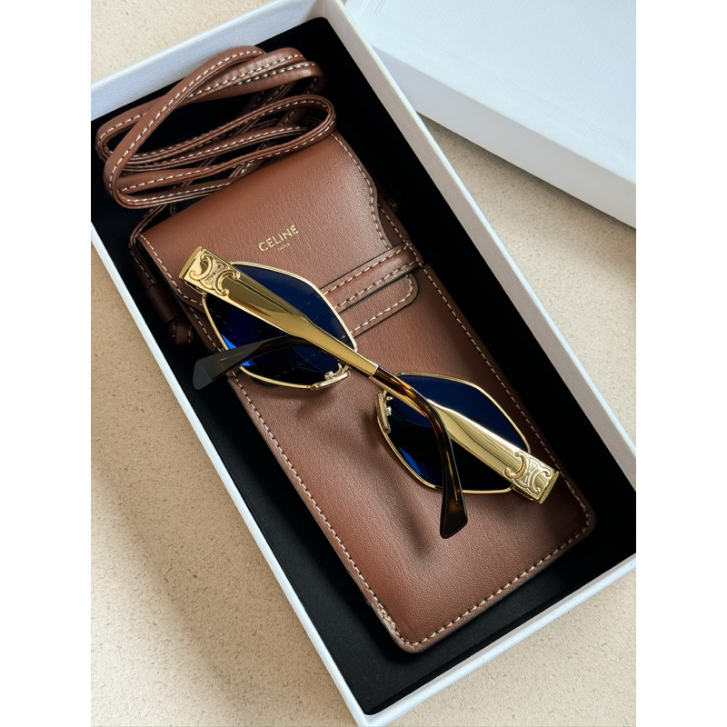 Celine Triomphe Metal 02 ร้านแอมของแท้เท่านั้นค่า CL40254U - รูปที่ 5