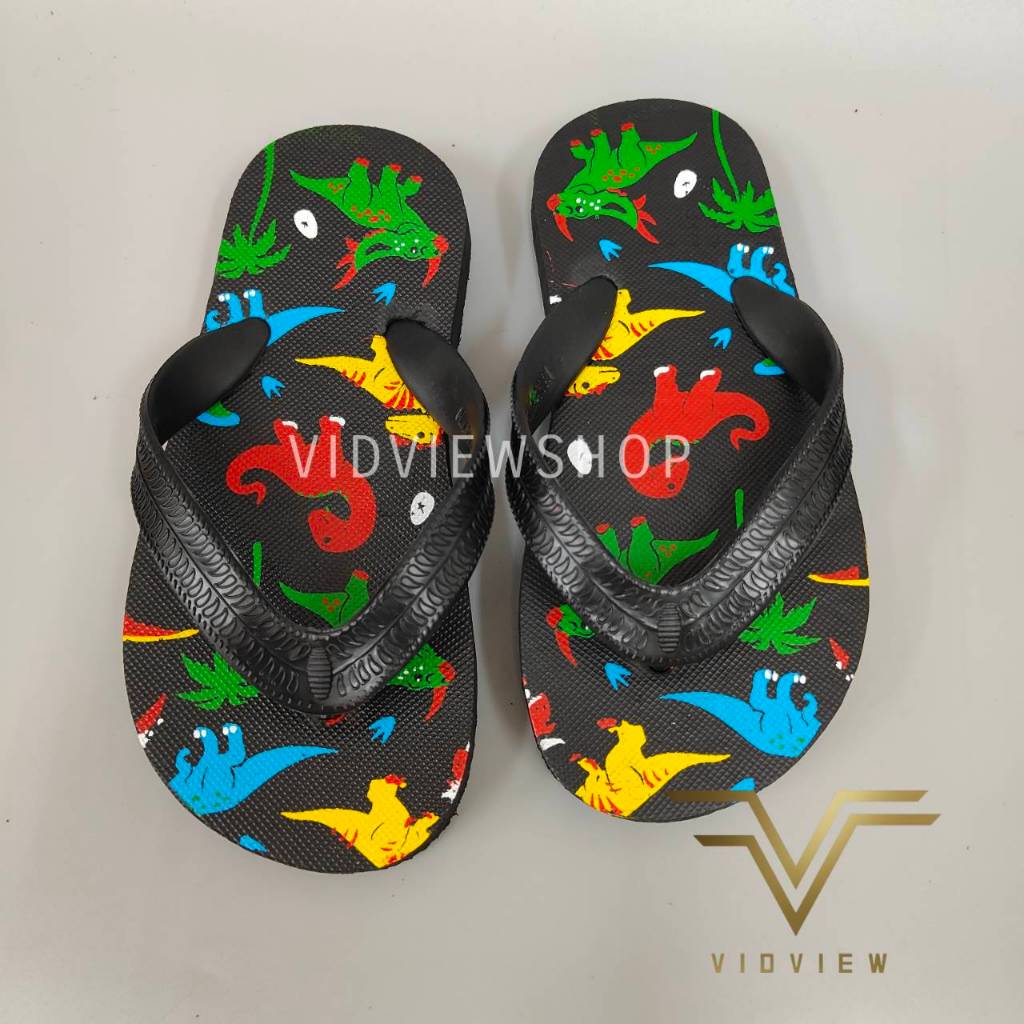 VIDVIEW !!ลดสนั่น!! รองเท้าแตะหนีบเด็ก ลายช้าง และไดโนเสาร์ GGK KB013-KB007 ไซส์ 7-8.5 ราคา ถูกที่สุด ดีลบีเคเค แกลเลอรีภาพที่ 6