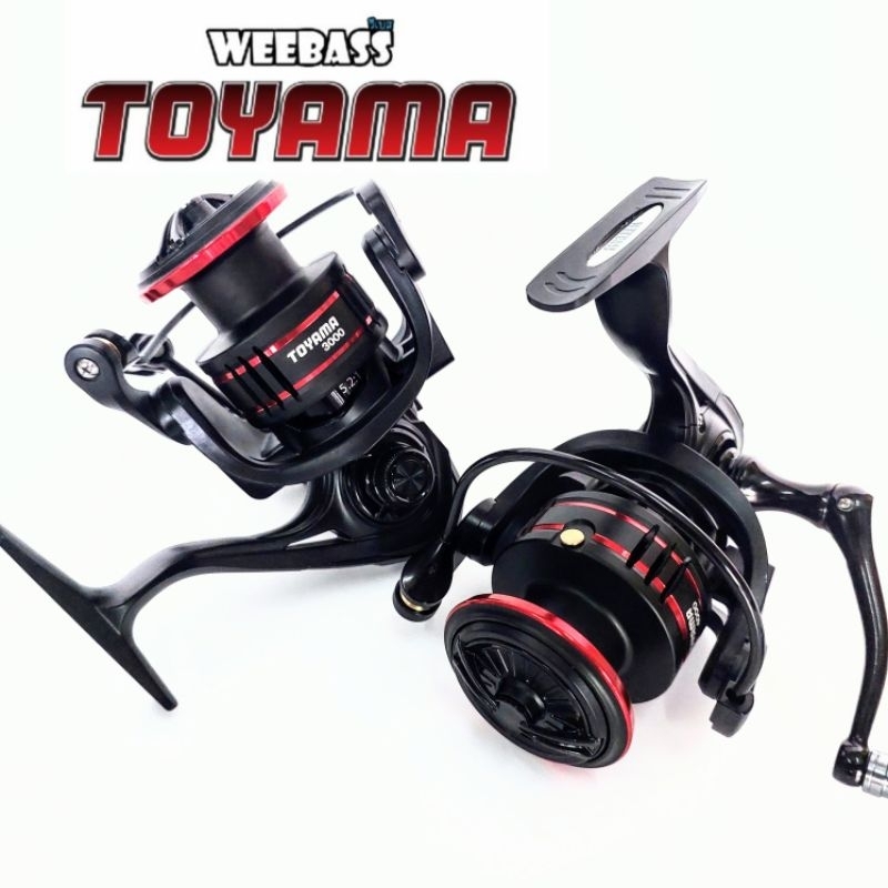 รอกสปินนิ่ง WEEBASS TOYAMA เบรค 4-8kg แขนเกลียว