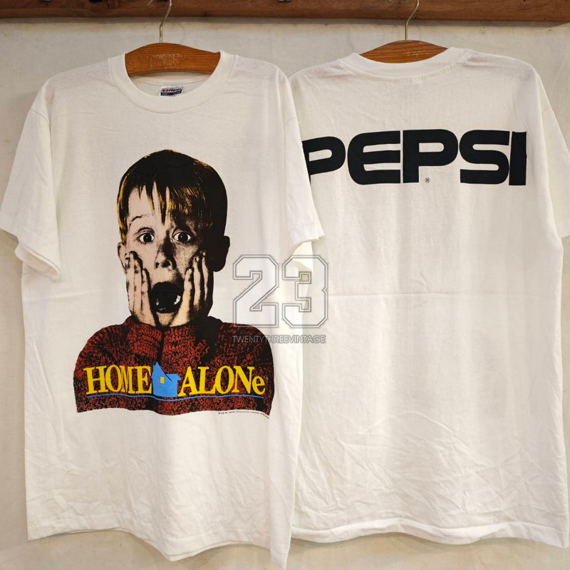 [ 23 ] HOME ALONE (1990) MOVIES เสื้อลายหนังดัง ลายภาพยนตร์ โดดเดี่ยวผู้น่ารัก vintage shirt