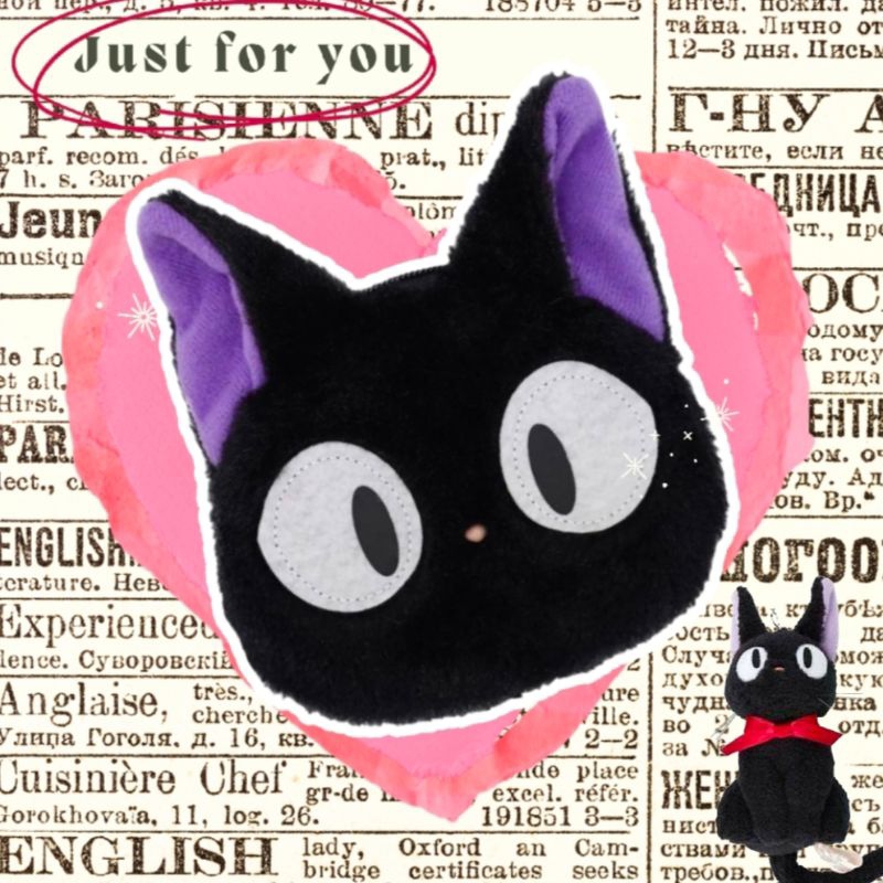 Black Cat Jiji Keychain &กระเป่าเหรียญแมว