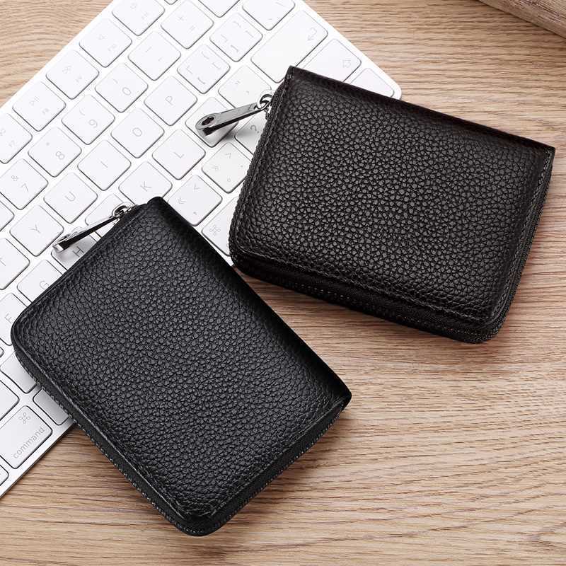 กระเป๋าสตางค์ กระเป๋าใส่บัตรเครดิต card holders กระเป๋า หนัง ขนาดเล็ก 20 ช่อง สําหรับใส่บัตรเครดิต นามบัตร RFID