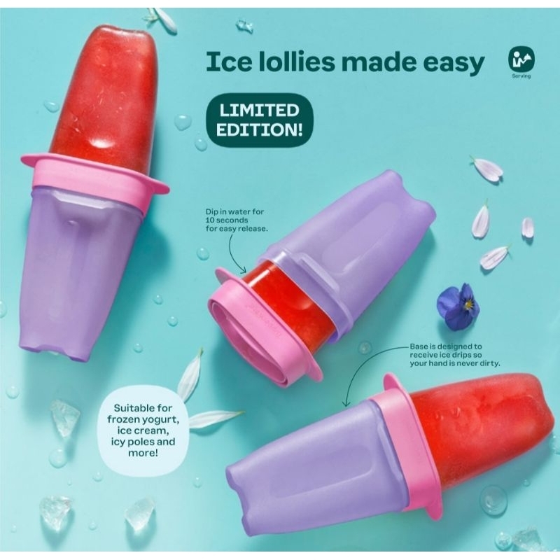 Tupperware ที่ทำไอติมหวานเย็น lollipop ต่อกันเป็นขบวนรถไฟ ทำไอติมโฮมเมดง่ายๆได้เอง