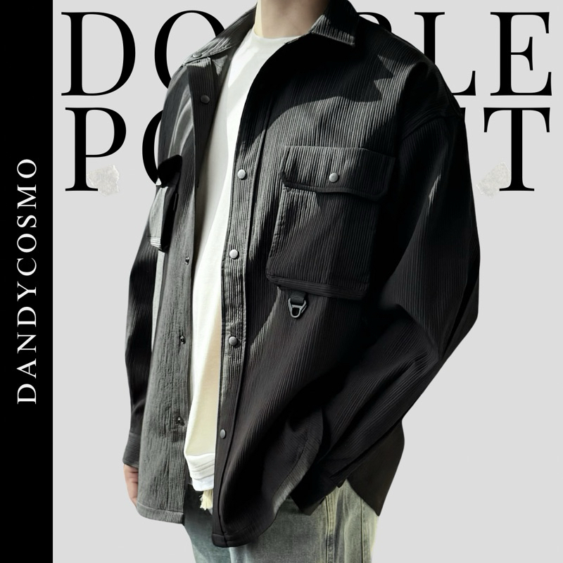 DANDY COSMO | [2สี]เสื้อคลุม Double Pocket Jacket