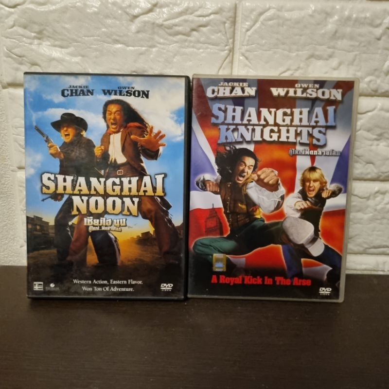 DVD : SHANGHAI NOON , SHANGHAI KNIGHTS ( มือสอง ) ดีวีดี หนัง ซีรีย์ แผ่นแท้