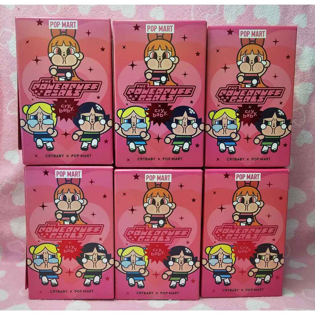 Crybaby x Powerpuff Girl Series POPMART ทุกชิ้นเป็นของใหม่ แกะกล่องเพื่อเช็คการ์ด แต่ไม่แกะซองนะ