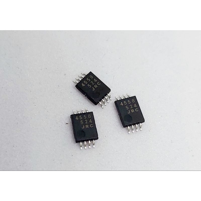 ( 5 ตัว / แพ็ค ) NJM4558V (TE2) , JRC4558V, IC 4558 SMD SSOP-8, ไอซี SMD 8 ขา