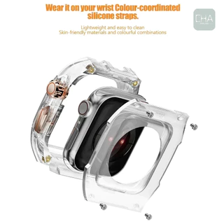 เคส พร้อมสาย TPU สําหรับ iWatch Ultra 10 band for iWatch Series 11 10 9 8 7 6 5 ขนาด 40.41 .44.45 .49.46มม. For watch