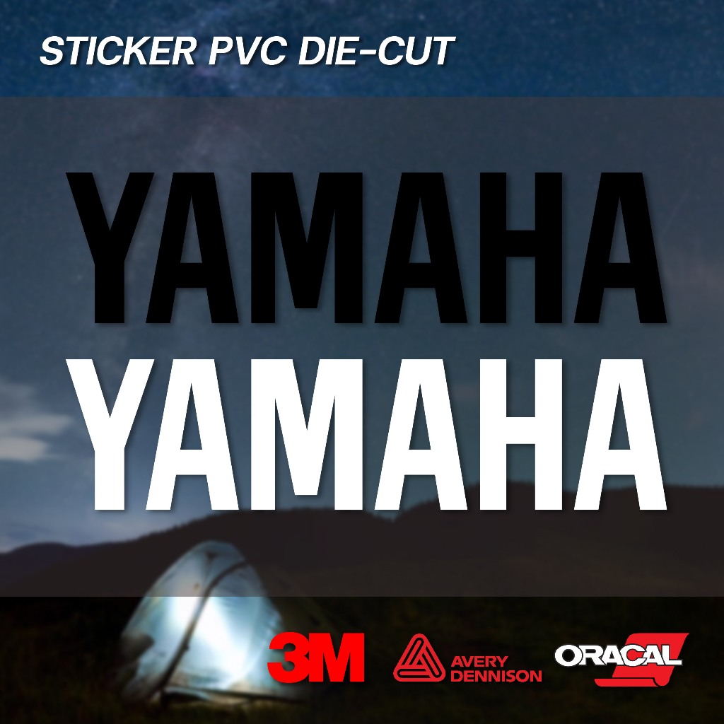 (D027) สติกเกอร์ไดคัท YAMAHA ยามาฮ่า สติกเกอร์ PVC งานตัด สวยเนี๊ยบ กันน้ำ สินค้าคุณภาพ พร้อมส่ง