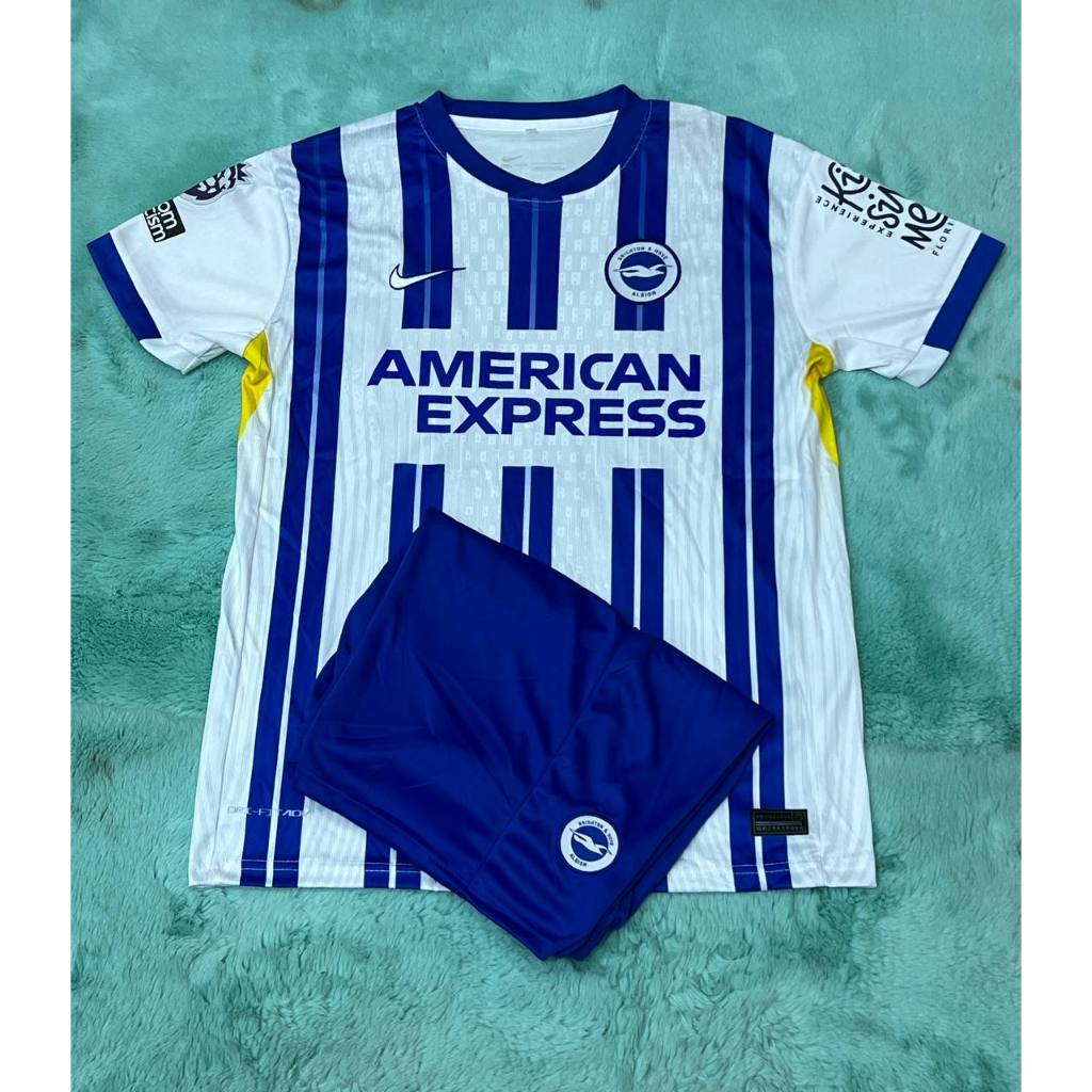 ชุดกีฬา ทีมBrighton-Fc Shirts New season2025 แขนสั้น ชุดบอลผู้ใหญ่ เสื้อบอลและกางเกงบอล ใหม่ล่าสุด ปี2024/25