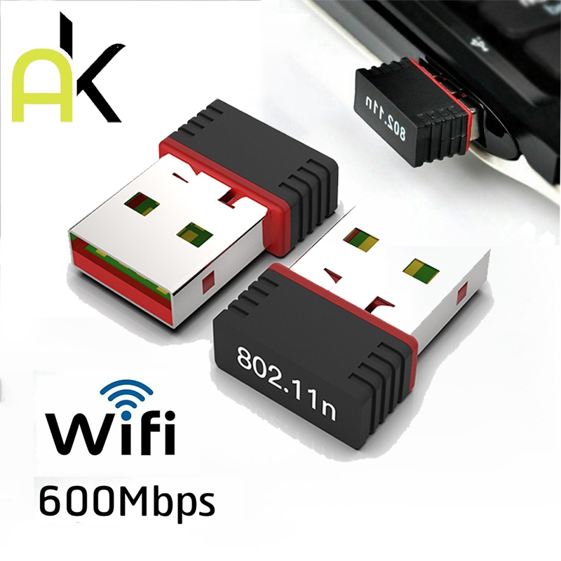 AK Mini Wifi USB 2.0 Wireless Mini Wifi Adapter 802.11N 600Mbps