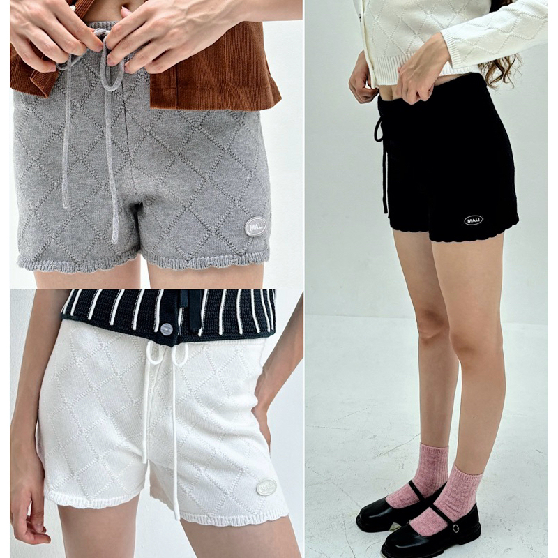 triple knitting short กางเกงขาสั้นทอหนา