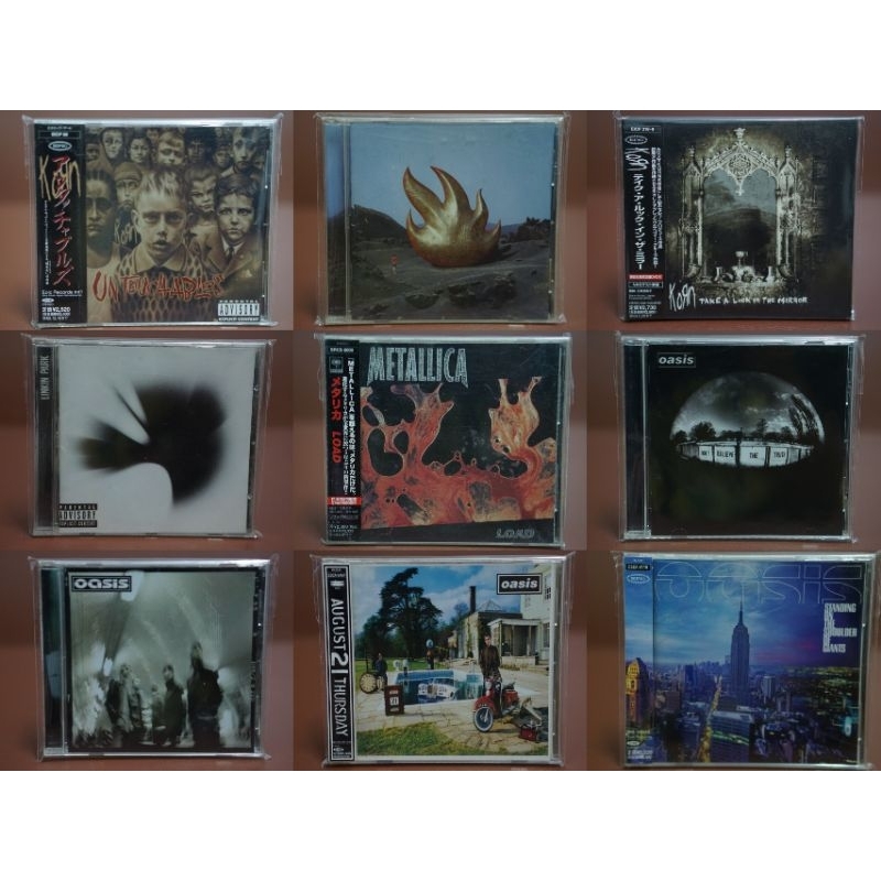 CD ซีดี เพลงสากล OASIS , Nirvana , Metalica , Korn, limpbitzkit